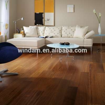 Wide plank engineered merbau wood flooring