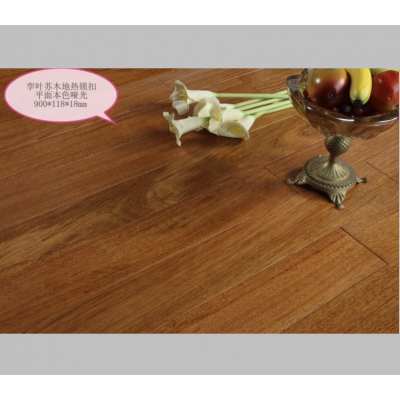 Natural Color T&G Smooth UV Coating Solid Brazilian Cherry Wood Flooring