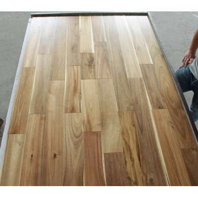 Natural color ABC grade big leaf Acacia engineered wood flooring