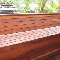 Red color Waterproof Merbau Timber Decking